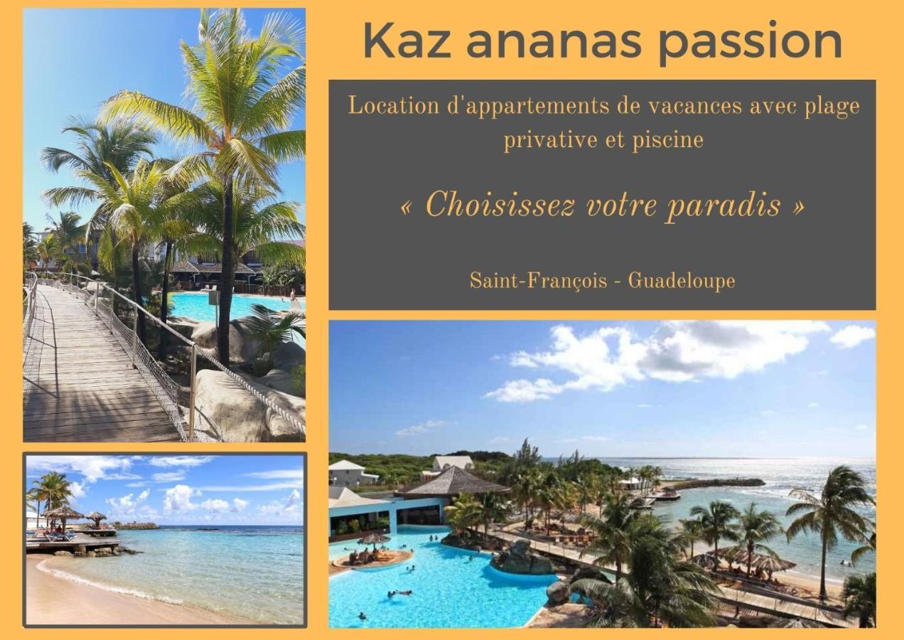 F3 _ Kaz Ananas Passion Au Manganao Lägenhet Saint-Francois  Exteriör bild